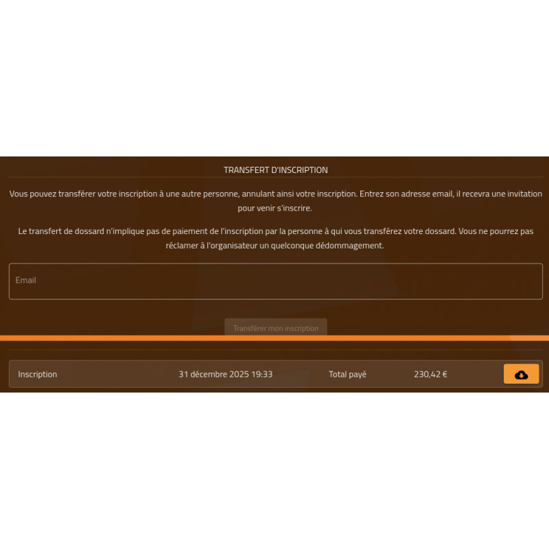 Dossard infernal trail des vosges IT200