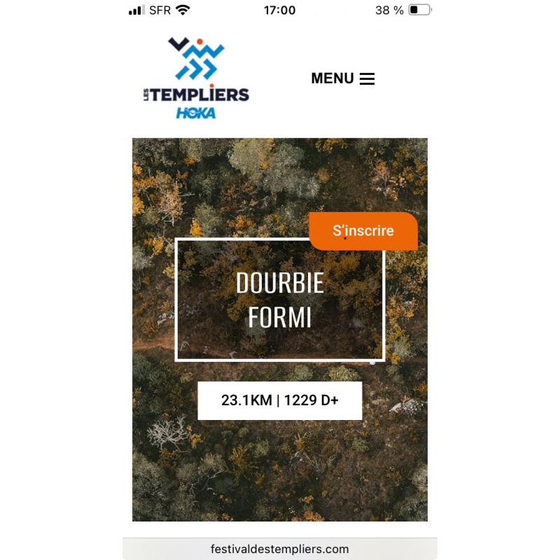 Vends dossard pour les templiers le 18 octobre 2025